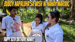 PART26 NANAY MARIVIC NAKAKADUROG NG PUSO ANG WISH SA KANIYANG KAARAWAN ​⁠KalingapRabOfficial [upl. by Salguod]