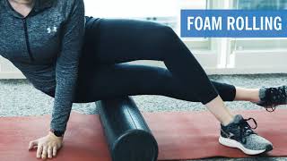 IT Band Stretches  Foam Rolling [upl. by Nirre]