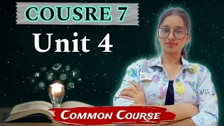 Course 7  Unit 4  DEdSpl 2nd Year  Common Course  By  Harshika Gupta [upl. by Azne]