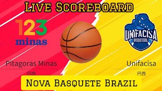 Pitagoras Minas vs Unifacisa Novo Basquete Brasil Basketball  Live Scoreboard [upl. by Nnauol]