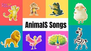 🦜🐏 Animals songs🐒Colors Song🎶 Nursery Rhymes amp Kids Songs🌟👶  Super Simple Songs🎵 [upl. by Yelnek]