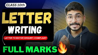 Letter Writing Class 10 English  Letter Writing Tricks Class 10 English Letter to Editor [upl. by Harwill]