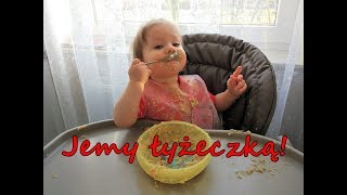 Trojaczki pierwszy raz samodzielnie jedzą łyżeczką 🍴 [upl. by Phenica]