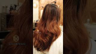 Highlights Colour Hair Transformation hairstyle hair salon 1k viralvideo shorts subscribe 2k [upl. by Yelsnik]