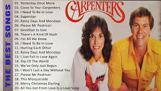 The Carpenters Greatest Hits Ever  The Very Best Of Carpenters Songs Playlist [upl. by Nwadal]