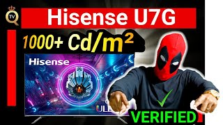 Hisense U7G SDR amp HDR Peak Brightness Test Results [upl. by Rawna]