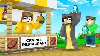 I Built A RESTAURANT In Minecraft Squid Island [upl. by Relyks]