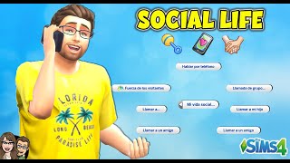 📲 😀 SOCIAL LIFE MOD 📲 📩 en ESPAÑOL  Tutorial  Review  Sims 4 [upl. by Hadria]