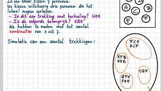 Getal en Ruimte havo D 13 B Het aantal combinaties van k uit n [upl. by Zannini690]