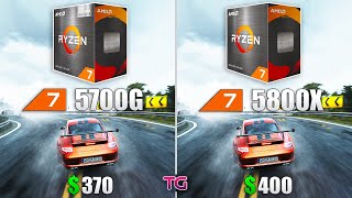 Ryzen 7 5700G vs Ryzen 7 5800X  Test in 10 Games [upl. by Yddub]