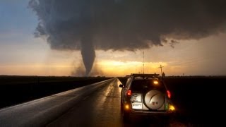 Storm Chase amp Spotting  Rozel Tornado Kansas 18th May 2013 [upl. by Yeknarf]