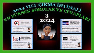 2024 Ehliyet Soruları Ve Cevapları En Çok çıkan ehliyet sınav soruları 2024 [upl. by Kcirddor]