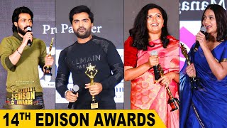 14th Annual Edison Awards winners  STR  SJ Suryah  D Iman  Lijomol Jose  Venkat Prabhu [upl. by Savadove]