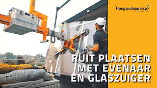 Glas plaatsen met GGA1000 insteker  Glaszuiger 💪 [upl. by Llertnov]