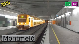 Rodalies Barcelona Montmeló R2  R8 Renfe 451  Civia  449  447 2014 [upl. by Eikkin545]