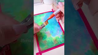 Water color painting with Rainbow shorts art painting youtubeshorts [upl. by Madanhoj405]