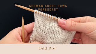 German Short Rows forbedret  Dansk [upl. by Ahsiemal]