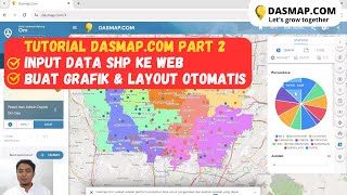 Tutorial Part 2 Cara input data shp buat grafik dan layout otomatis di dasmapcom [upl. by Kelbee]