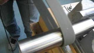 Metabo Power Tools Grinding finishing and polishing of pipes eg stainless steel [upl. by Lienhard]