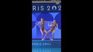 A stunning artistic swimming duet performance 🥇✨ Olympics Paris2024 [upl. by Manno]