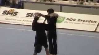 Chinese mens pair world champions 1996 sports acrobatics world championships Riesa [upl. by Ycnahc]