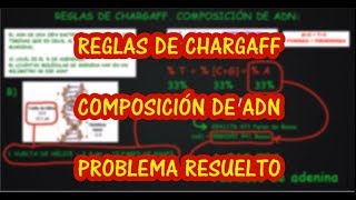 EJERCICIO DE APLICACIÓN DE LAS REGLAS DE CHARGAFF Avanzado Biología Ácidos Nucleicos [upl. by Anahsar]