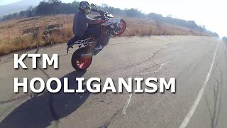 Hooliganism  Superduke  690 SMC  1290 Adventure  Wheelies [upl. by Davilman]