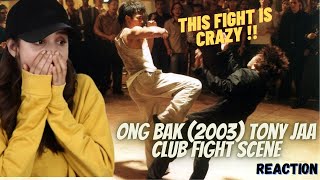 Ong Bak 2003 Tony Jaa Club Fight Scene  REACTION [upl. by Ellehcear]