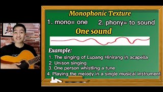 Grade 6 MusicTexture in MusicMonophonic Homophonic Polyphonic4th Grading [upl. by Karlen750]