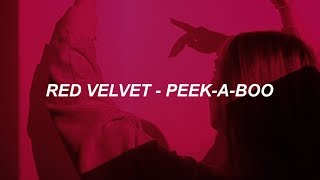 Red Velvet 레드벨벳 피카부 PeekABoo Easy Lyrics [upl. by Yvonner]