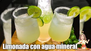 🍋LIMONADA CON AGUA MINERAL🍹 para tu negocio fácil rápida rendidora y deliciosamente refrescante 🍋 [upl. by Hillhouse77]