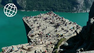 Pulpit Rock Preikestolen Norway Amazing Places [upl. by Tiana]