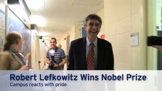 Duke Campus Reacts to Dr Lefkowitzs Nobel Prize [upl. by Aivat]