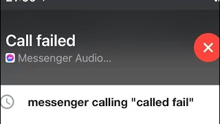 Fix messenger call failed problem 2024  messenger call problem  call failed in messenger problem [upl. by Voltmer]