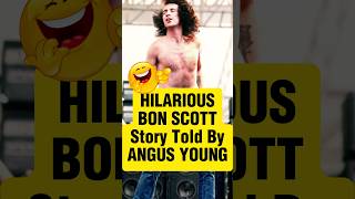 🤣 Angus Youngs FUNNY Bon Scott Story ACDC acdc classicrock funnyvideo [upl. by Ahc423]