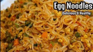 EGG NOODLES Recipe  How to make your instant noodles delicious and healthy  Egg MaggieIndomie [upl. by Norahc]