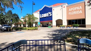 Shopping at Lowes Home Improvement store in Apopka Florida on Orange Blossom Trail [upl. by Malkin574]