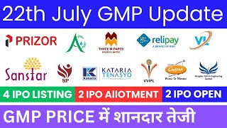 Sanstar IPO GMP  Kataria Industries IPO  V L Infraprojects IPO  All IPO GMP Today [upl. by Lativa]