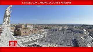 20 ottobre 2024 Santa Messa con Canonizzazione e preghiera dell’Angelus  Papa Francesco [upl. by Acitel]