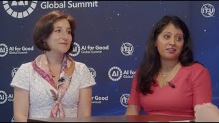 ITU INTERVIEWS  ITU AI for Good Global Summit Sejal Amin amp Alessandra Sala [upl. by Aihsak]