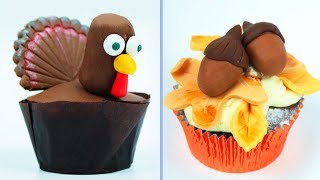 Cupcake Decorating Ideas  BEST DESSERTS for THANKSGIVING  Yummy Desserts Hoopla Recipes [upl. by Beichner]