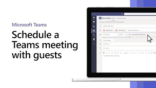 How to schedule a Microsoft Teams meeting with guests [upl. by Grobe]