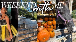 Weekend with Me  halloween party horseback riding lessons amp more [upl. by Hanas]