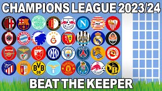 Beat The Keeper  Champions League 202324  Algodoo Marble Race [upl. by Juakn]