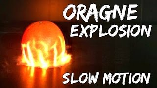 Orange Exploding at 62000 fps  Slow Mo Lab [upl. by Desdemona597]