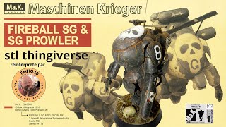 maschinen Krieger Fireball SG 3D résine [upl. by Gothart]