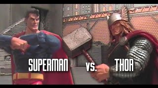 Superman vs Thor DC vs Marvel Stop Motion [upl. by Maren974]