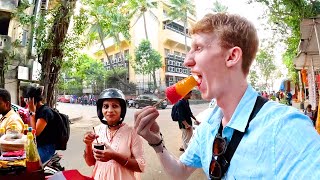 Trying Mumbais most famous dessert at Chowpatty Beach 🇮🇳 [upl. by Neik]