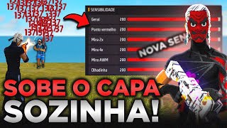 ESSA É A UNICA SENSI QUE DA FULL VERMELHO A MELHOR SENSIBILIDADE DO FREE FIRE PRA SUBIR CAPA FÁCIL [upl. by Graf]