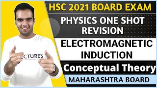 Electromagnetic Induction HSc Board Class 12 One Shot Revision Theory Reduced Syllabus Maharashtra [upl. by Yroggerg99]